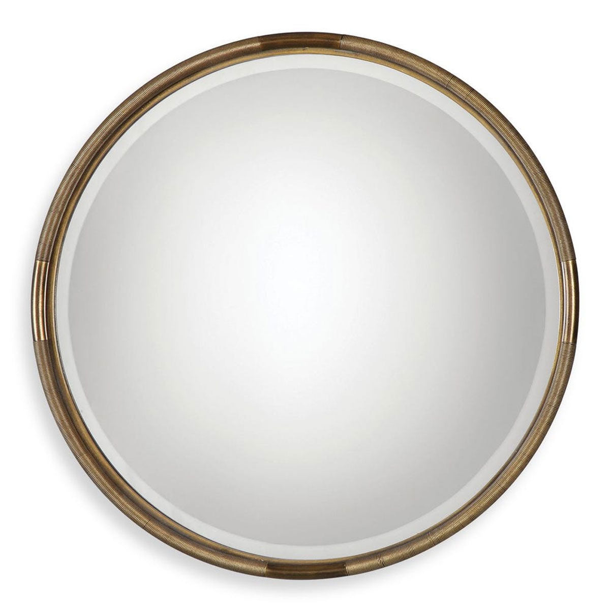 Finnick Round Industrial Mirror