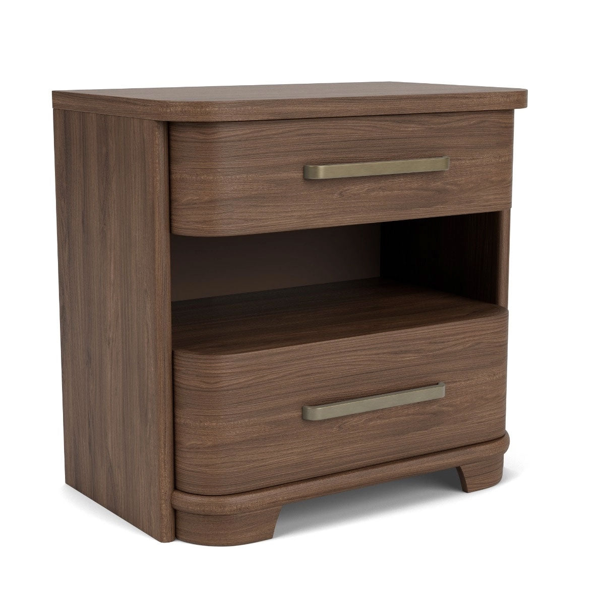 Delia Two Drawer Nightstand