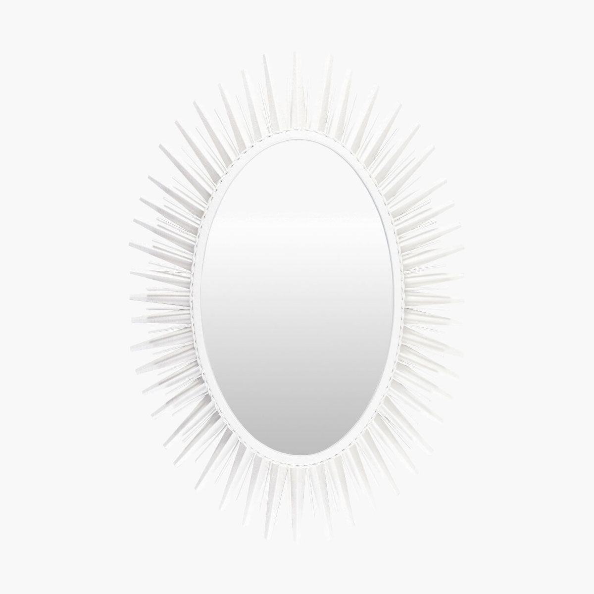 Nihal White Accent Mirror
