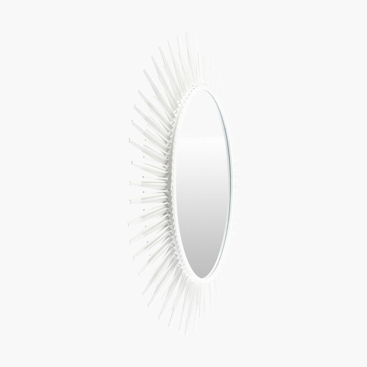 Nihal White Accent Mirror
