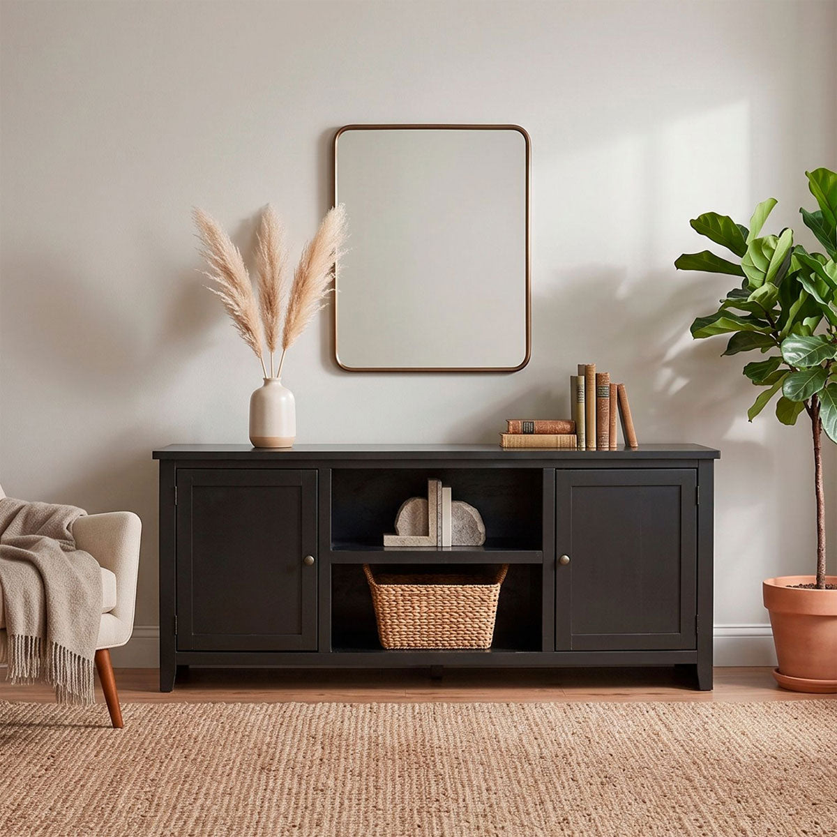 GRANT BLK 70" CONSOLE