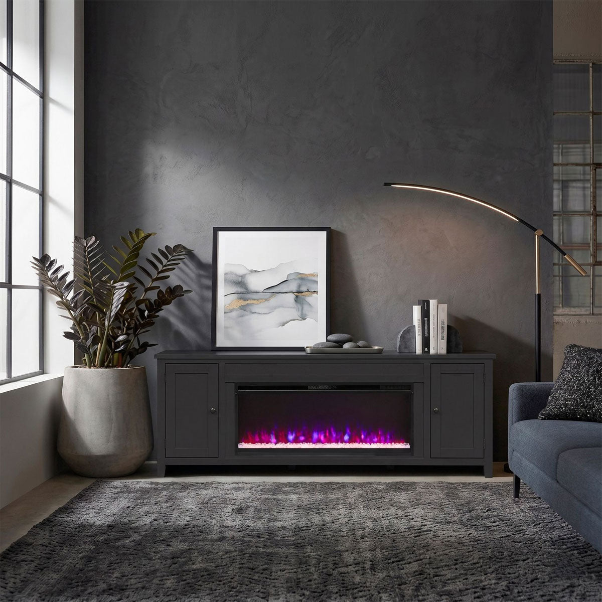 GRANT BLK 82" CONS 42" FIREBOX
