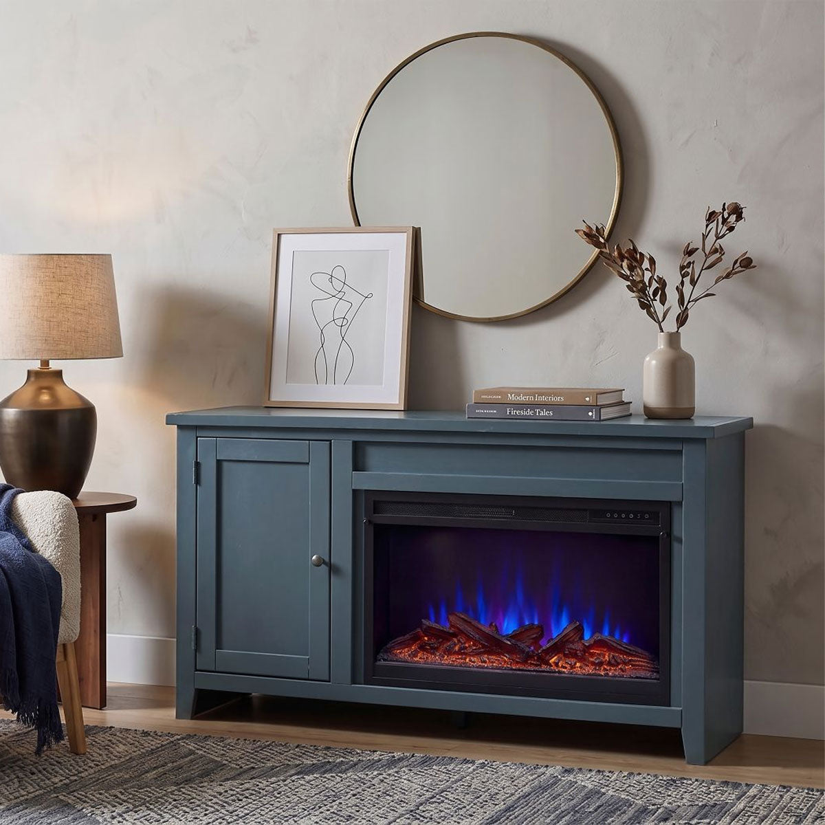 GRANT BLUE 49" CONSOLE 26" FIR