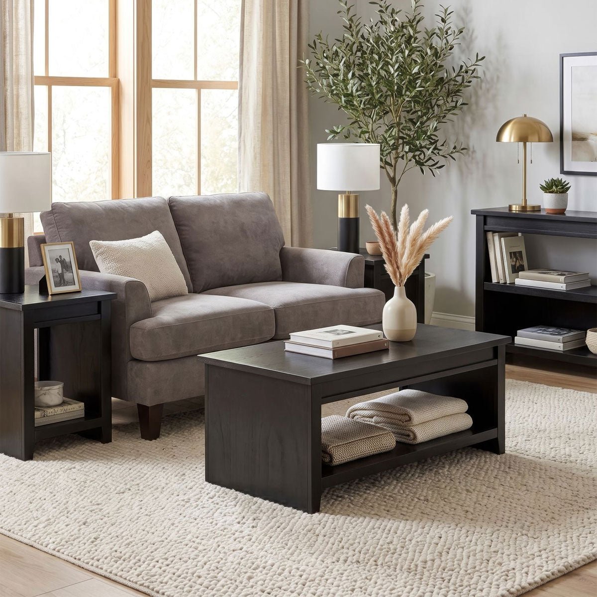 GRANT BLK COCKTAIL TABLE