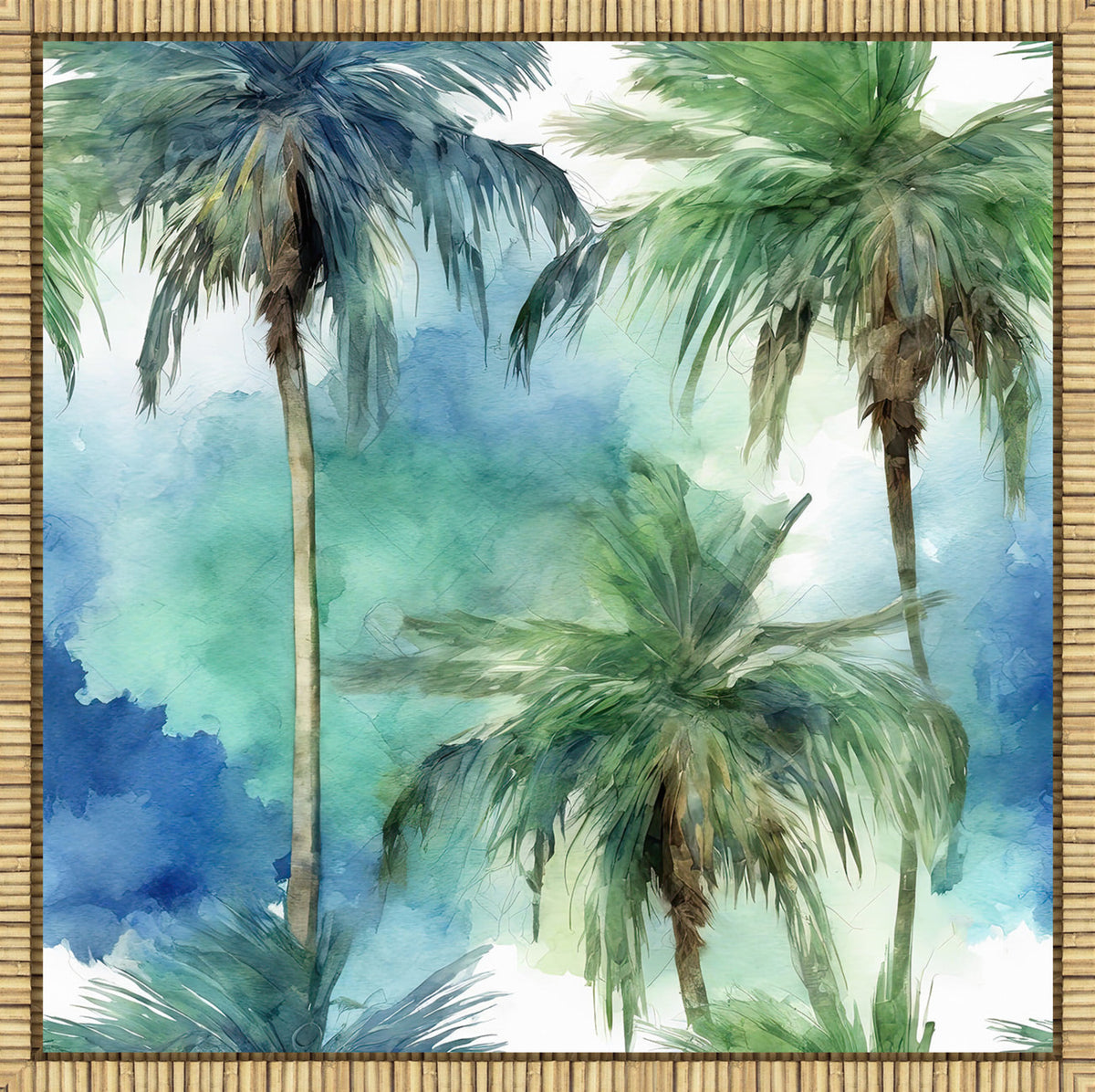 Palms in Watercolor I Art