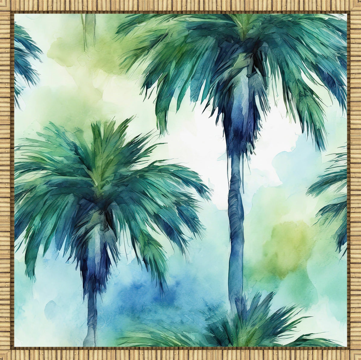Palms in Watercolor II Art