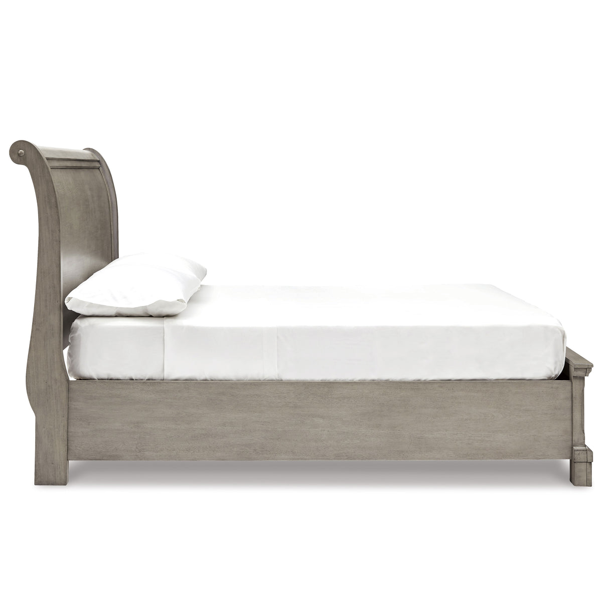 Kenley gray #headboard style_sleigh, bed storage type_none