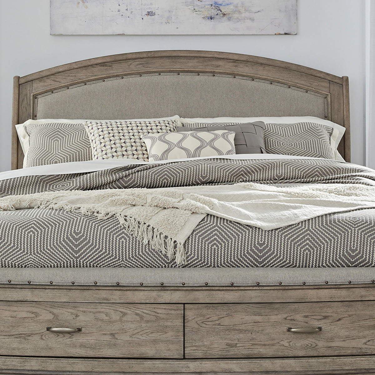 avalon-uph bed #headboard style_upholstered