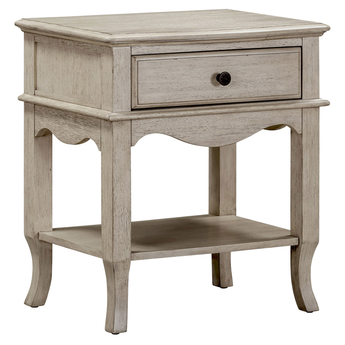 Provence Linen 1 Drawer Nightstand
