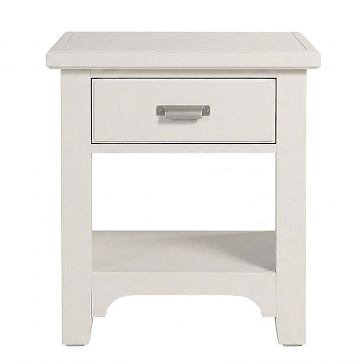 Bungalow White One Drawer Nightstand