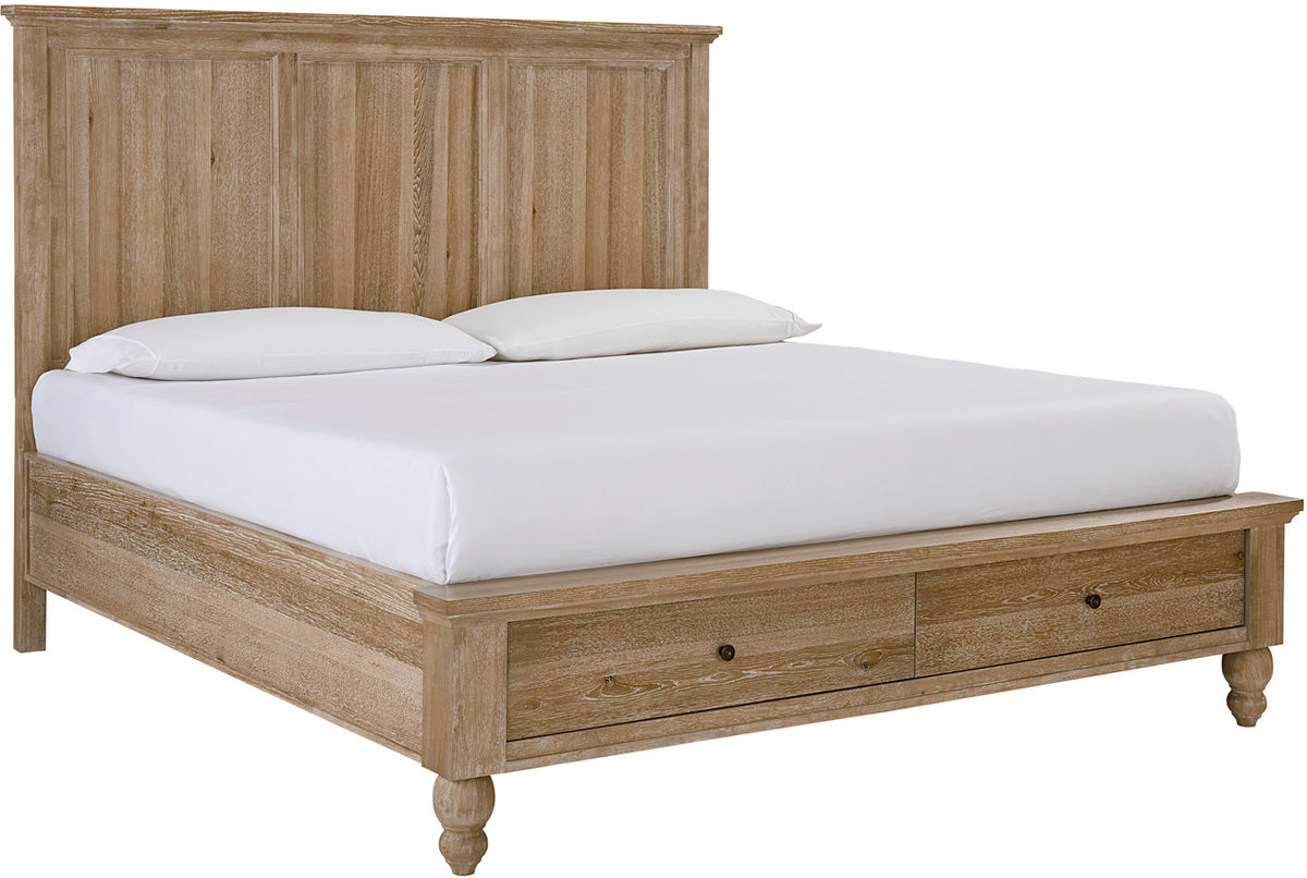 cambridge #color_beige, bed storage type_end drawers