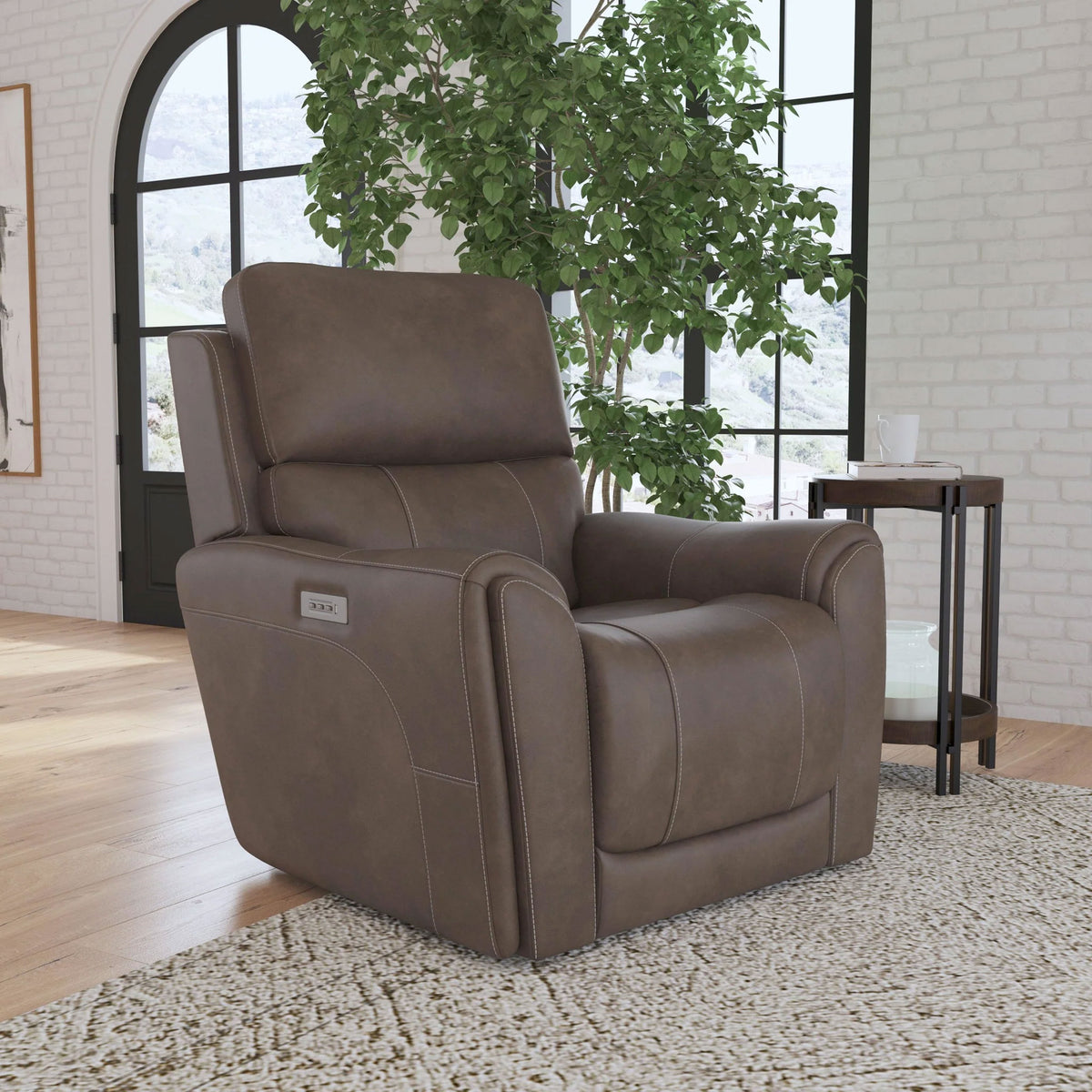 CARTER BROWN RECLINER W/PHR/LUM
