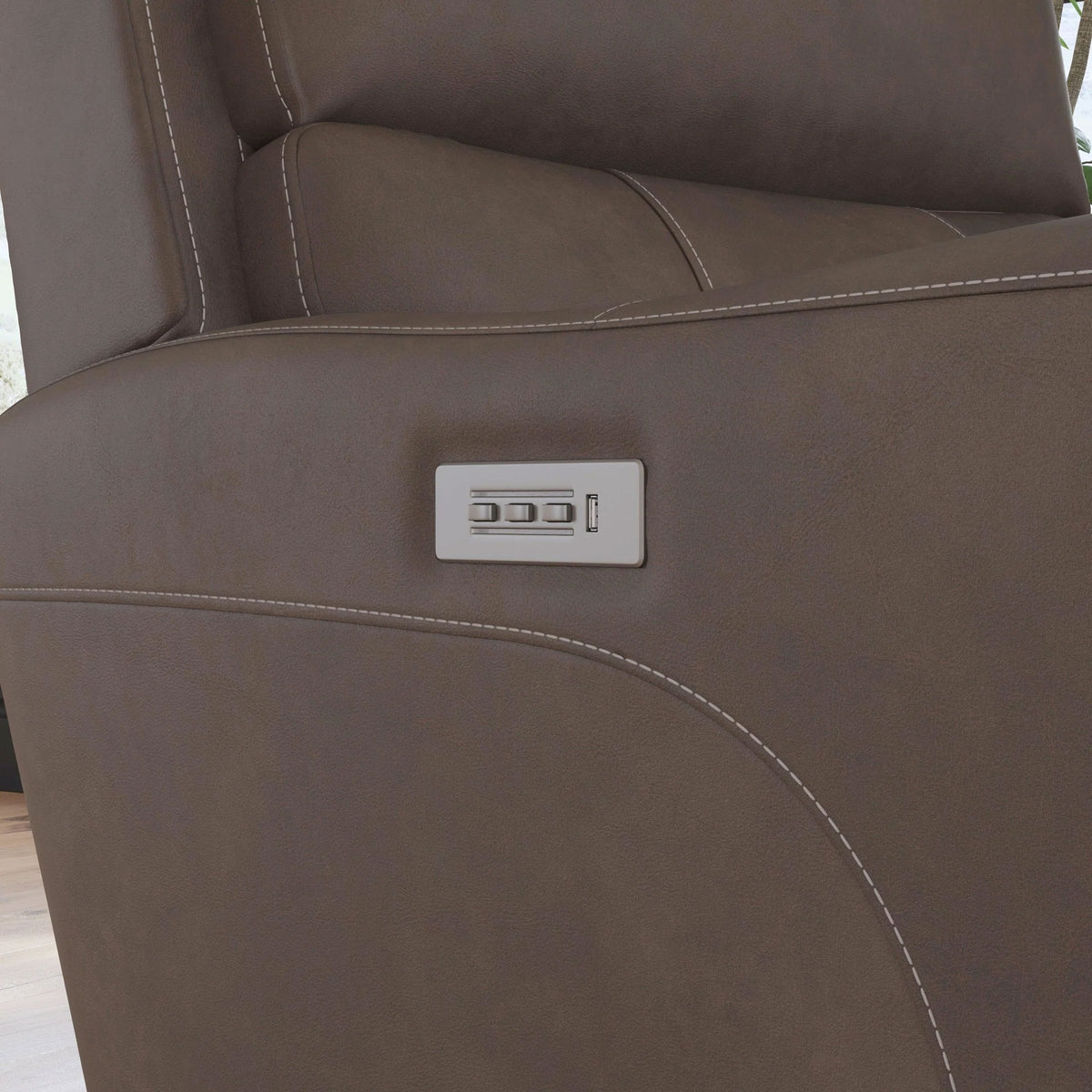 CARTER BROWN RECLINER W/PHR/LUM