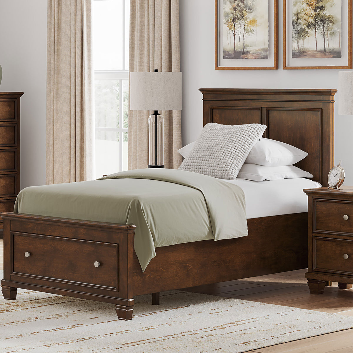dana brown twin bed with storage#Color_brown,size_twin,bed storage type_end drawers