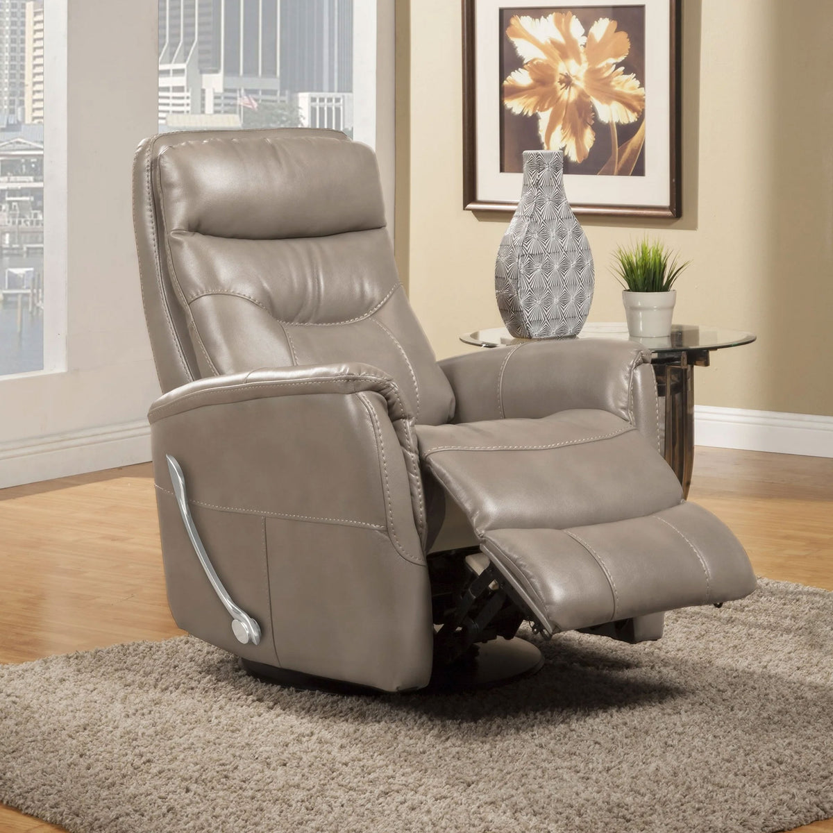 Gemini Swivel/Glider Recliner in Linen