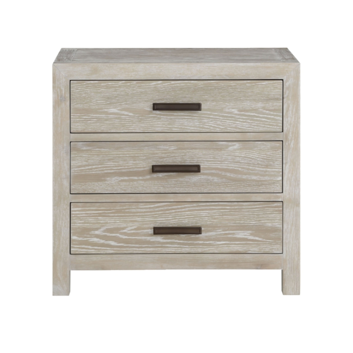Fresno Grey 3drw Nightstand