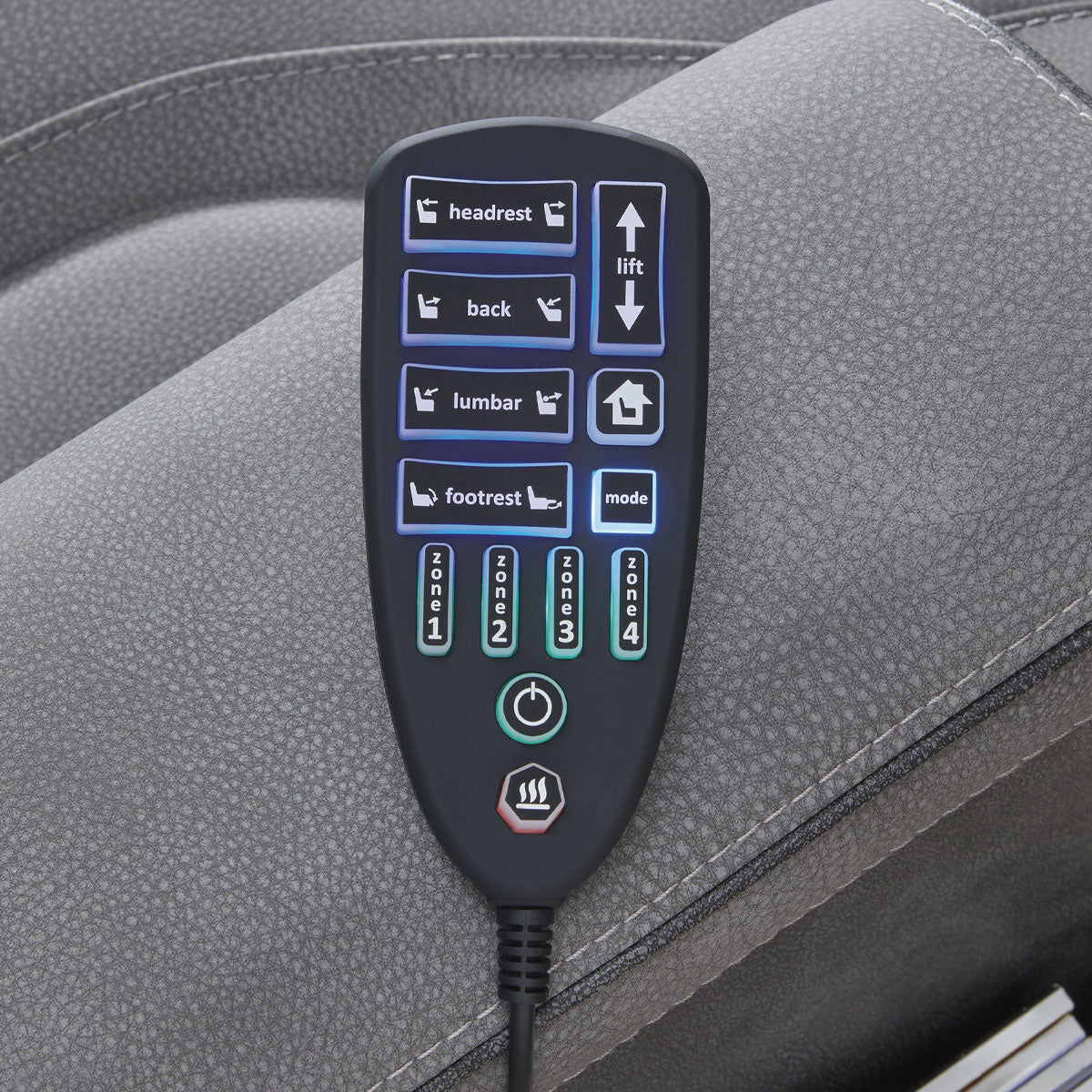 4Z PEACEFUL PAUSE LIFT RECLINER W/POWER HEADREST/LUMABR  IN SLATE