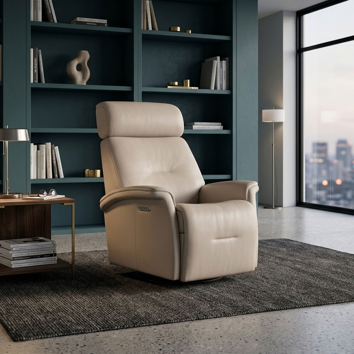 ROME LARGE RECLINER IN IVORY