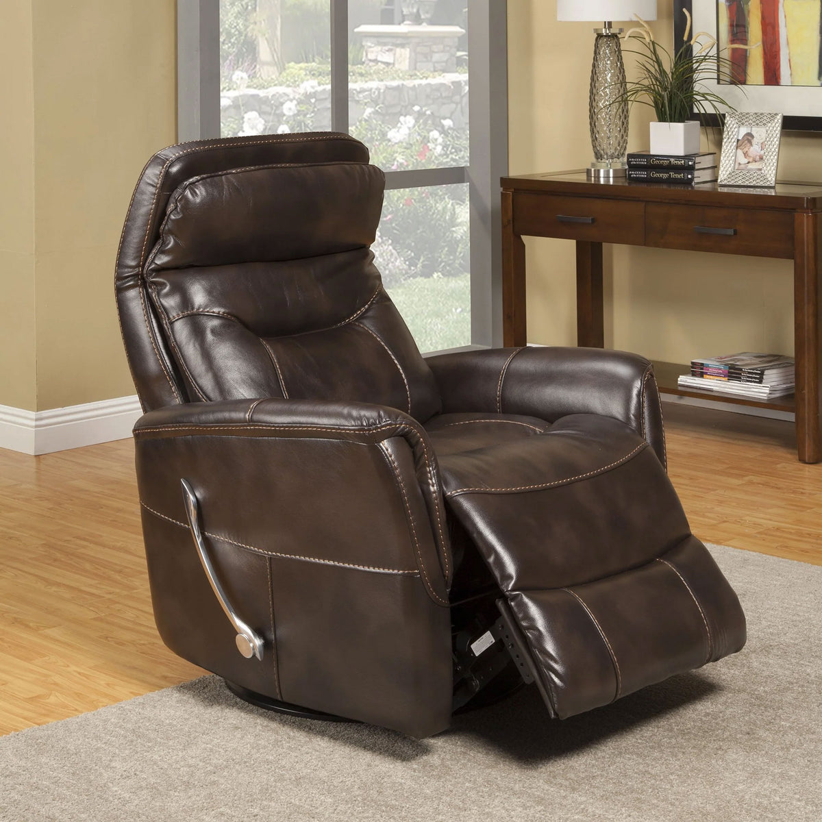 Gemini Swivel/Glider Recliner in Truffle